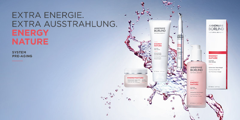 EXTRA ENERGIE. EXTRA AUSSTRAHLUNG. PRE-AGING...