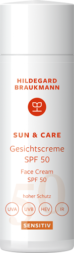 SUN & CARE Sensitiv Gesichtscreme SPF50