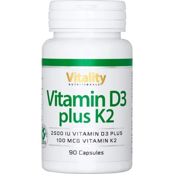 Vitamin D3 2500 plus K2 100 (90 Kapseln)