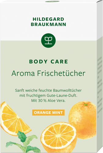 BODY CARE Aroma Frischetücher Orange Mint 10er